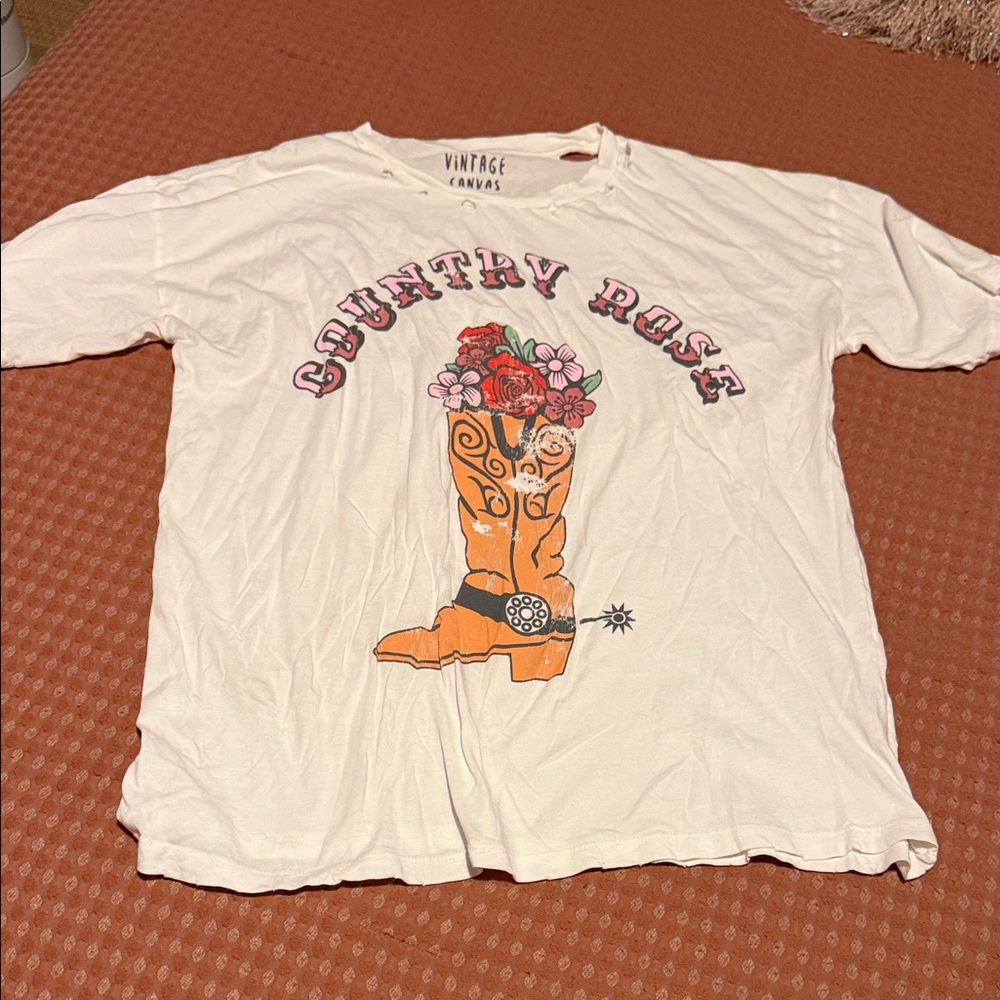 Altr’d State Country Rose distressed tshirt